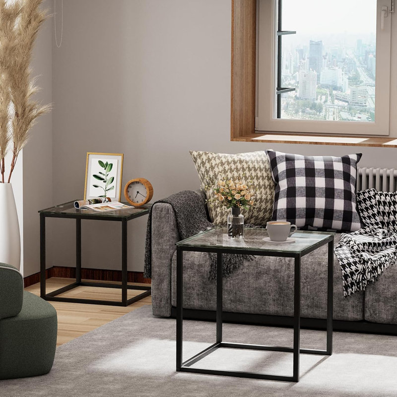 2 glass side tables kmart hotsell